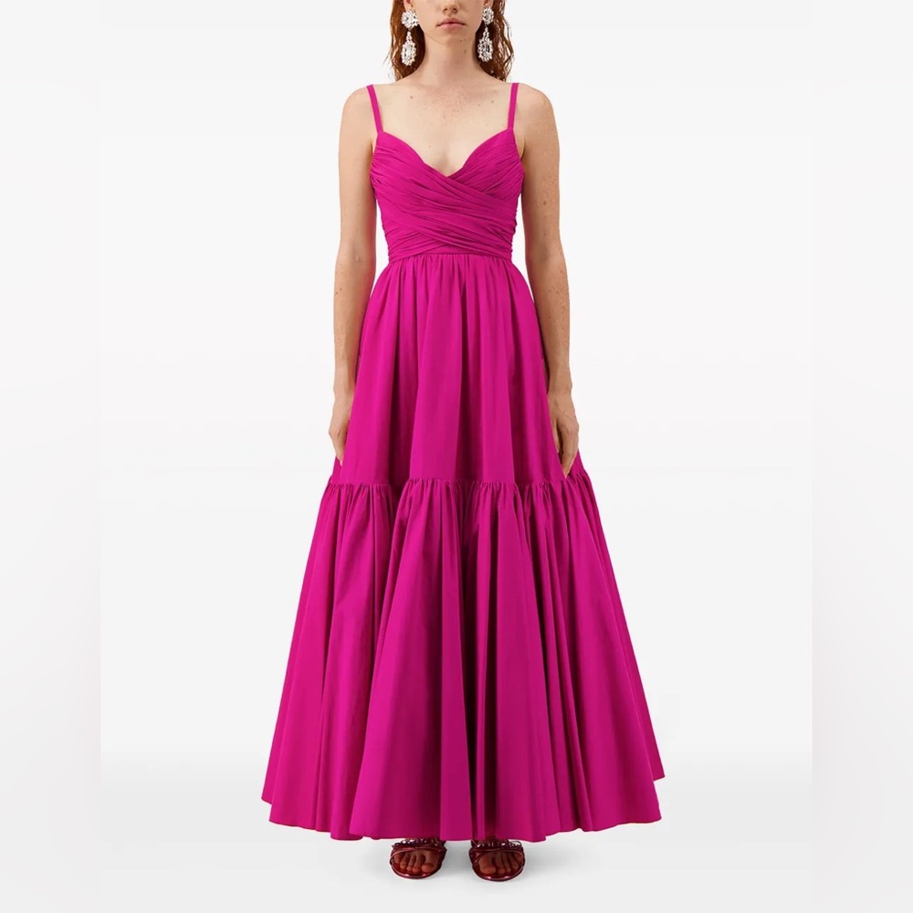 Giambattista Valli A-Line Pink Poplin Gown - Size IT40